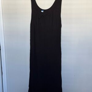 Old Navy Black Sleeveless Sheath Maxi Dress